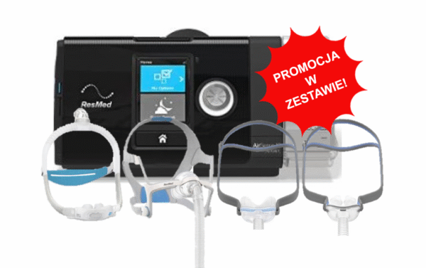 AirSense 10 AutoSet AutoCPAP ResMed + maska nosowa / donosowa / podnosowa